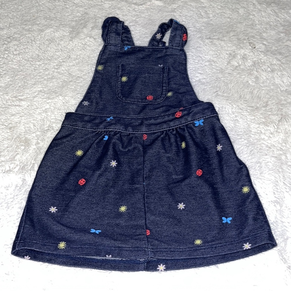 (3 for $10) carters blue flowers print dress 6 month baby girl clothing
